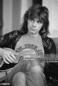 Welsh singer, guitarist and record producer Dave Edmunds at Rockfield Studios, Monmouthshire, Wales, September 1973.